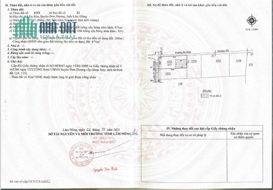 Cần bán 675m2 đất khu vực Đạ Ròn huyện Đơn Dương tỉnh Lâm Đồng
