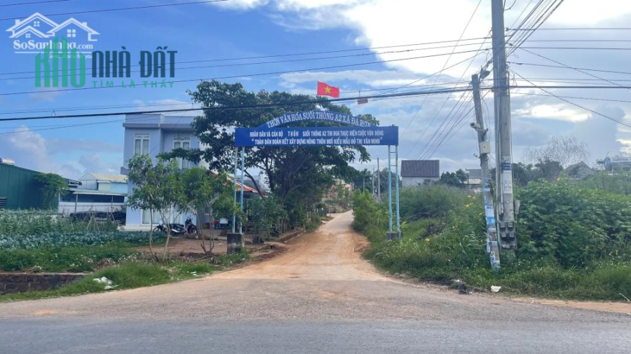 Đất thổ cư 6x20m sẵn sổ hồng cách QL27 - Đạ Ròn - Đơn Dương chỉ 300m giá 810 triệu