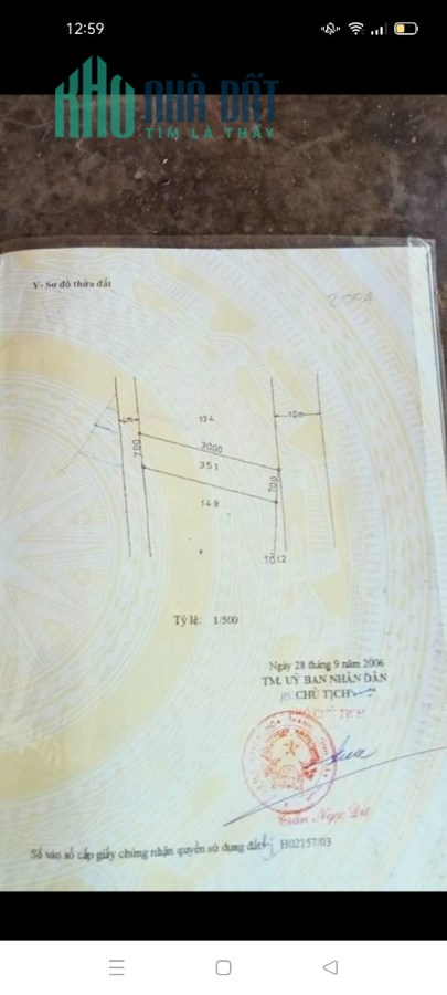 Bán đất hẻm 66 đường Trần Phú, xã Trường Tây, thị xã Hòa Thành