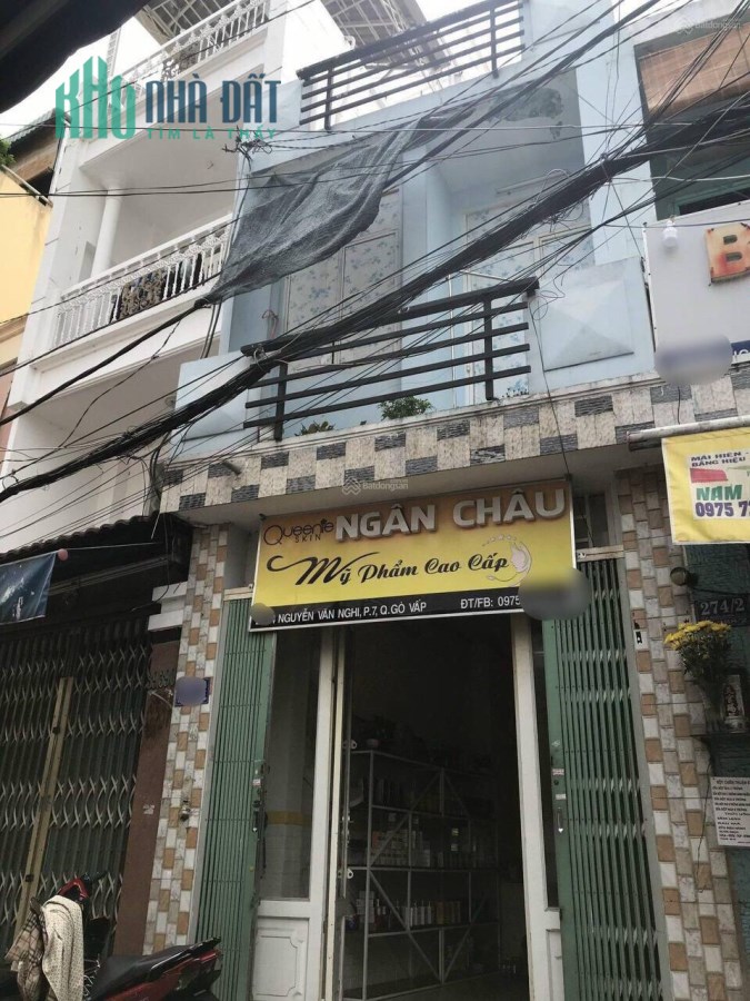 GÒ VẤP, NHÀ NGAY CHỢ, NGUYỄN VĂN NGHI, DT 33m2, 2 TẦNG, CHỈ 4 TỶ.