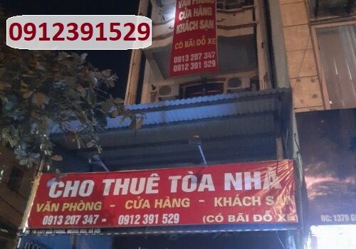 Cho thuê nhà làm văn phòng, kinh doanh 1377 Giải Phóng, Hoàng Mai, 0912391529