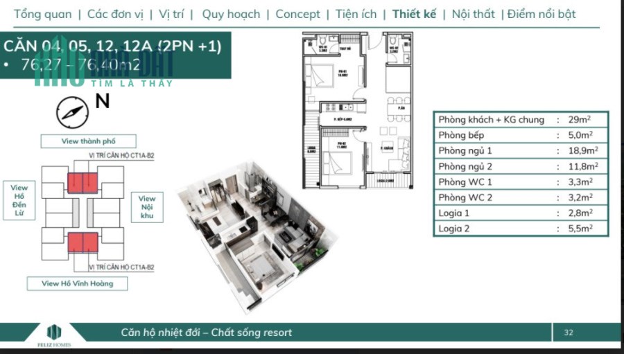 Cần bán suất ngoại giao 2 phòng ngủ 76m2, ban công Đông Nam ký trực tiếp chủ đầu tư LH0968362349