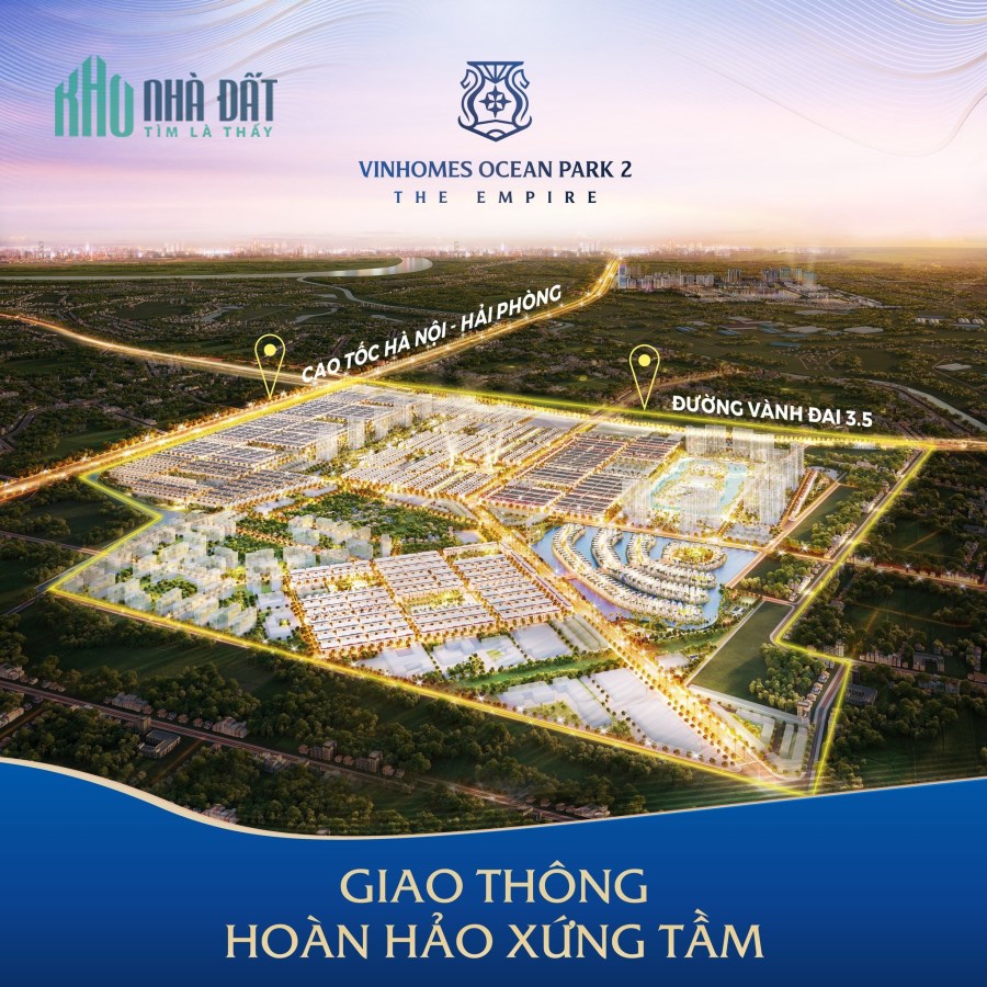 Mở bán Giai đoạn 2 các căn biệt thự, liền kề, shophouse tại dự án The Empire - VinhomesOCP.