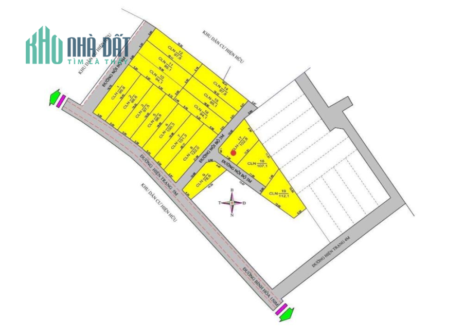 Sang nhượng gấp lô góc 2 mặt tiền - 100m2 giá 430 triệu - KDC Phước Hạ Phước Đồng