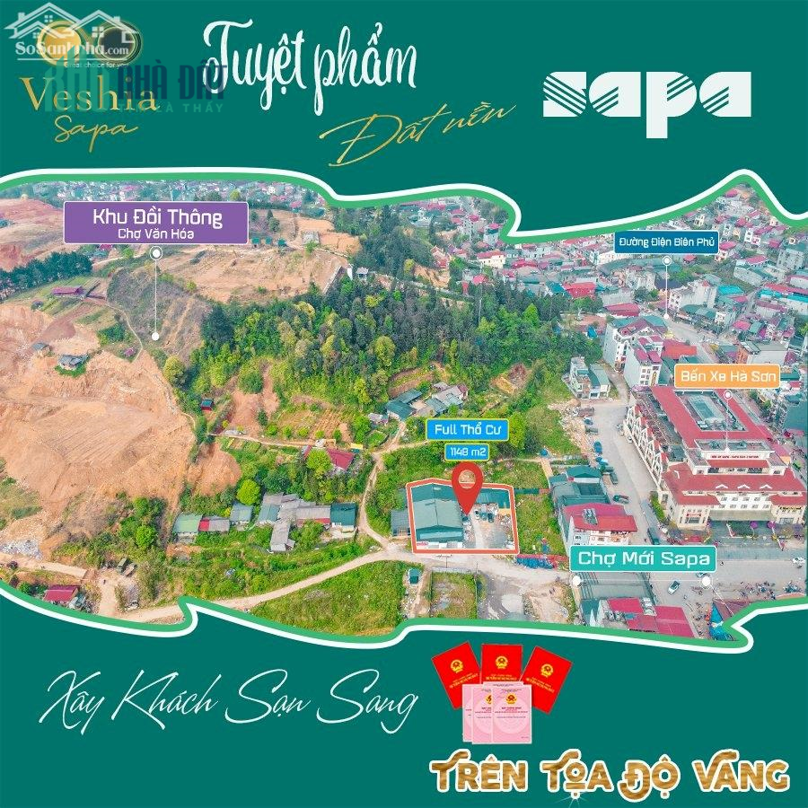 Đất trung tâm thị xã sapa full bìa thổ cư