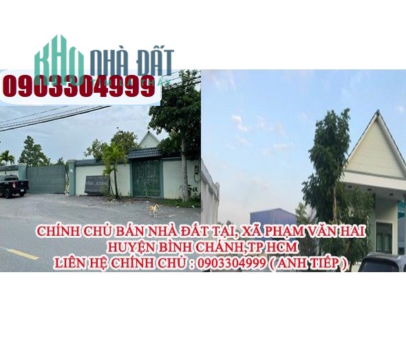 Chính chủ bán nhà 2 mặt tiền đường Thanh Niên,  Phạm Văn Hai, Bình Chánh, 41 tỷ, 0903304999