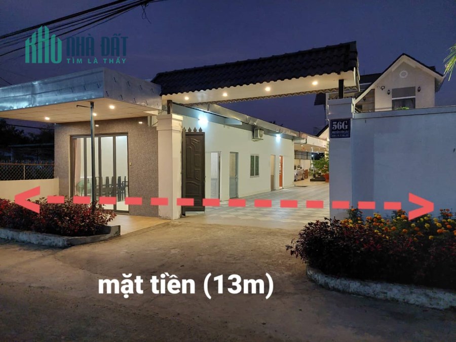 Biệt thự mặt tiền Nguyễn Văn Lâu, Phường 8, Vĩnh Long, ngang 13m, 860m, giá chỉ 14 tỷ.