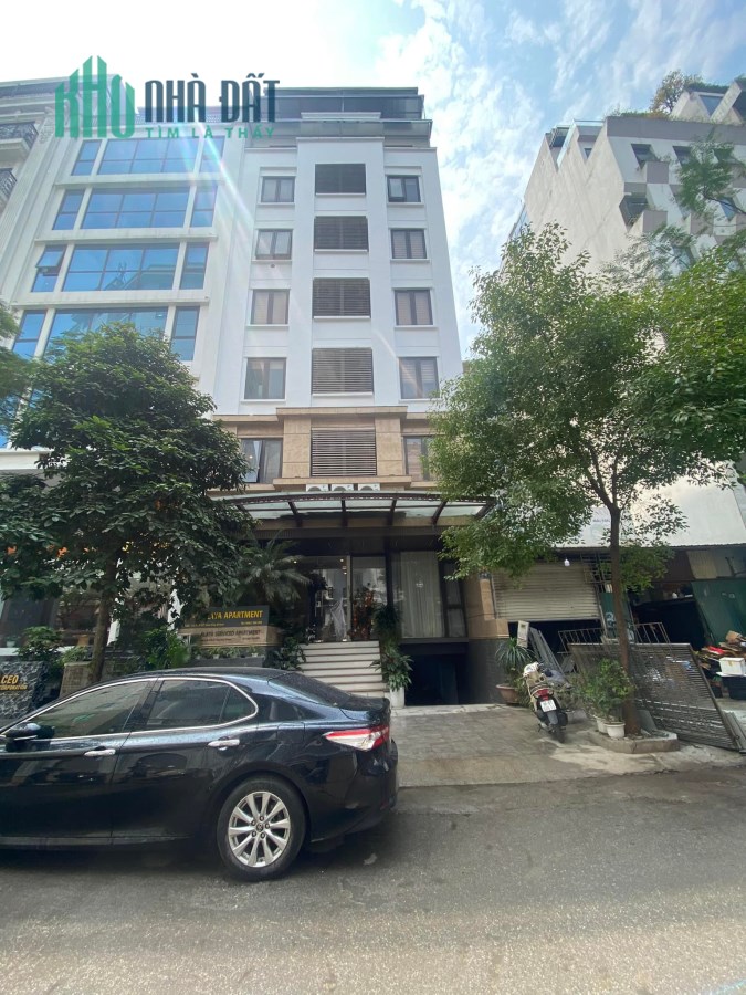 Bán Tòa nhà căn hộ dịch vụ Trần Thái Tông, Cầu Giấy, 160m2, 10 tầng, doanh thu 3tỷ/năm