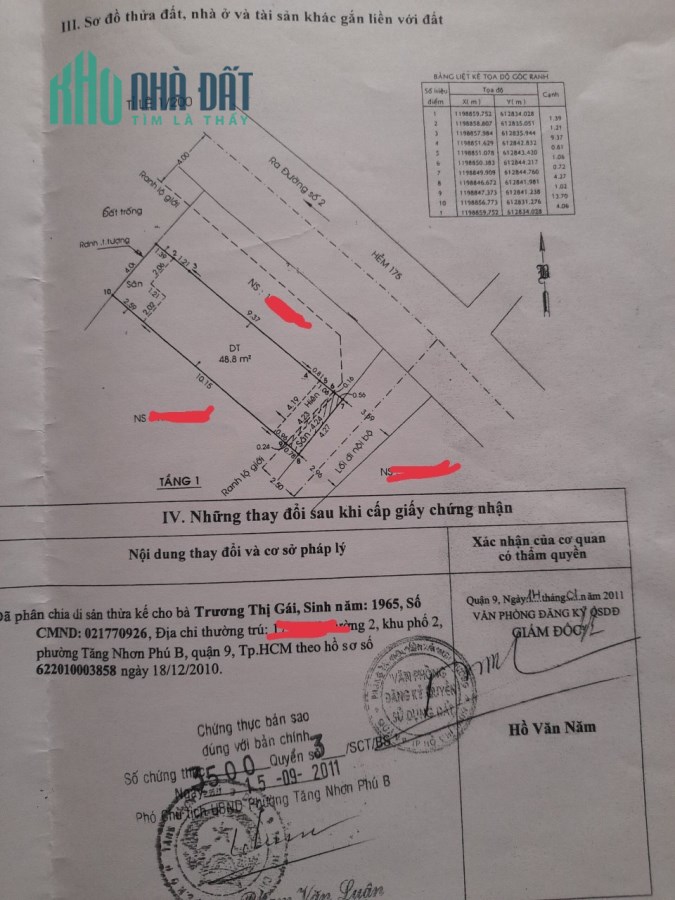 Nhà 175 đường 2 tăng nhơn phú B, diện tích 57m cấp 4 khu trung tâm