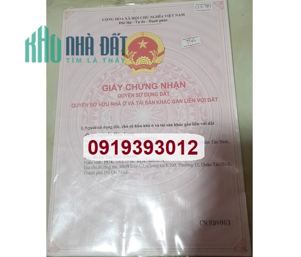 Chính chủ bán lô đất mặt tiền đối diện bến xe Thủ Thừa, Long An, 1,19 tỷ, 0919393012