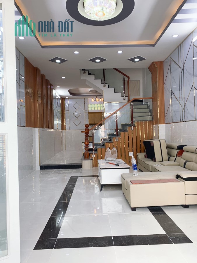 BÁN NHÀ NHÀ BÈ, HUỲNH TẤN PHÁT, NGANG 4.3x14, KINH DOANH, HẺM XE HƠI, 5.55 TỶ