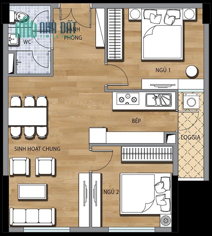 Bán căn hộ 2PN view hồ nhà tỷ phú Phạm Nhật Vượng chung cư Valencia giá nhỉnh 1.6 tỷ sổ đỏ