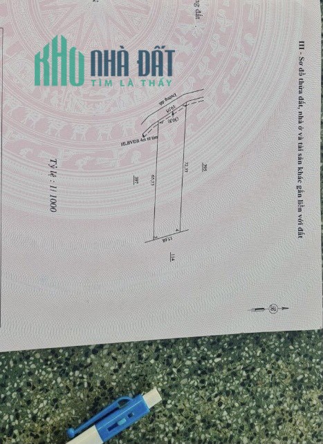 Gia đình có việc cần bán đất sào 19x72 vuông vức