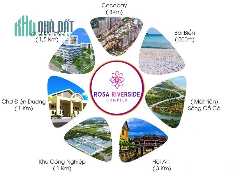 Cần Bán Đất nền ven sông Khu đô thị Rosa Riverside Complex - Đáng để bạn đầu tư