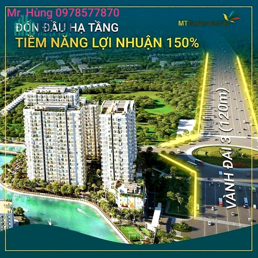 CHỚP CƠ HỘI AN CƯ VÀ ĐẦU TƯ SINH LỜI TẠI MT EASTMARK CITY. 39 TRIỆU/M2. CK 10%