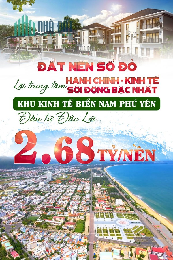 Đất nền đô thị trung tâm thị xã Đông Hòa, khu kinh tế Nam Phú Yên.
