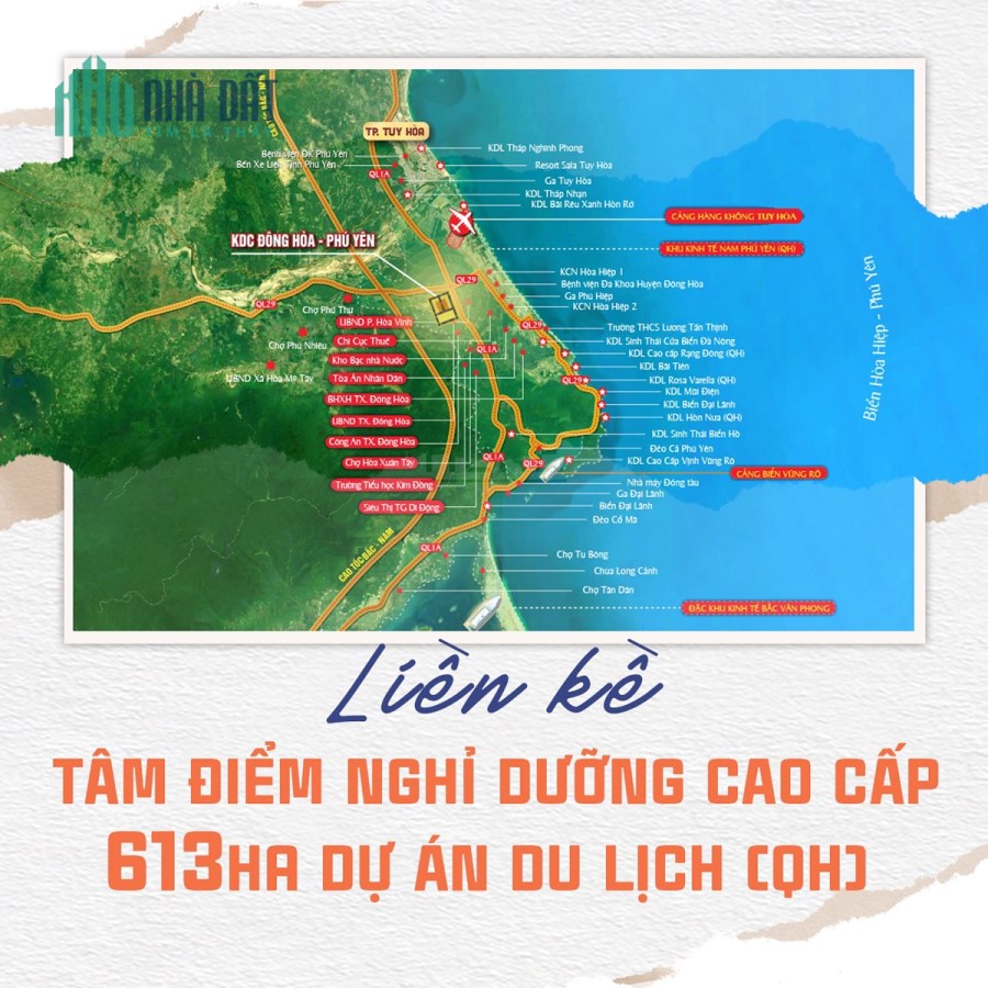Bán đất ven biển Phú Yên giá chỉ từ 2,68 tỷ/ nền, khu kinh tế Nam Phú Yên.