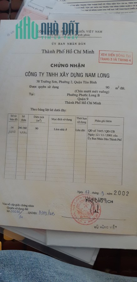 Lô đất trục chính đường D3 khu dân cư nam long DT 90m, vị trí đẹp tiện kinh doanh