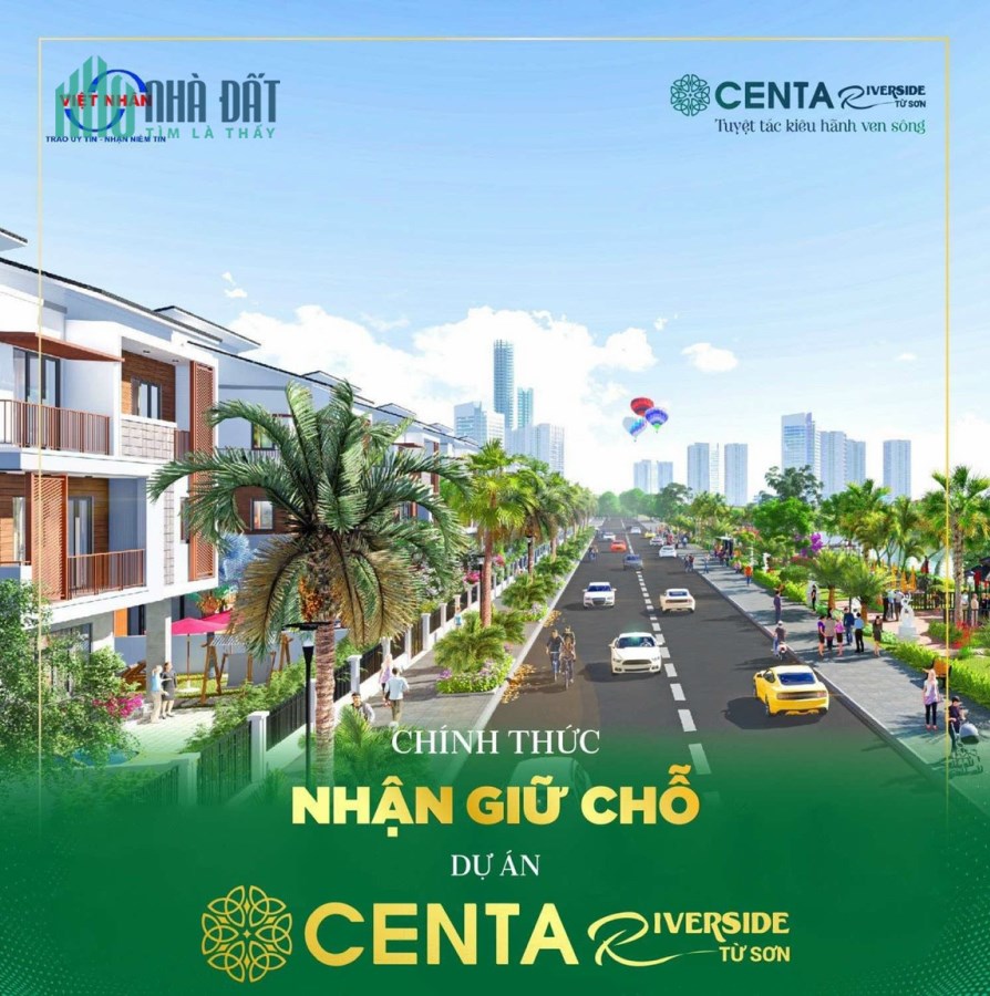 chính thức nhận giữ chỗ centa riverside từ sơn