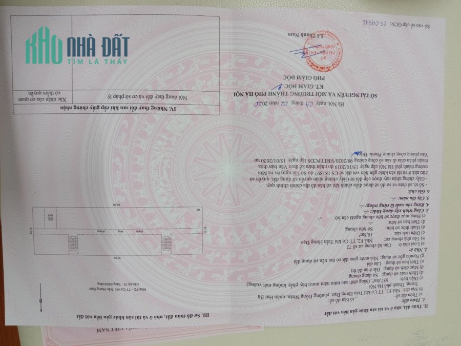 Bán nhà tập thể cơ khí trần hưng đạo, hai bà trưng
