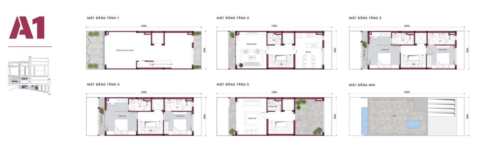 Bán liền kề Highway 5 Residences đường Nguyễn Mậu Tài DT 75m2, MT 5m giá nhỉnh 9 tỷ