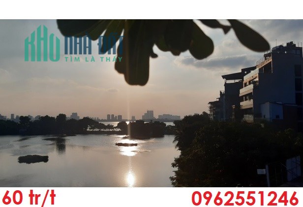 Chính chủ cho thuê nhà mặt hồ Trúc Bạch, Ba Đình; 60tr/t; 0962551246