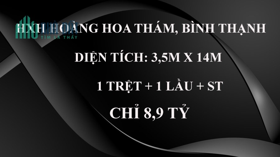 Bán nhà HXH Hoàng Hoa Thám, P7, Bình Thạnh, 45m2, 4 Tầng, Chỉ 8,9 tỷ