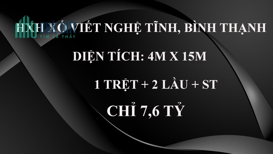 Bán nhà HXH Xô Viết Nghệ Tĩnh, Bình Thạnh, 54m2, 3 Tầng, Chỉ 7,6 tỷ