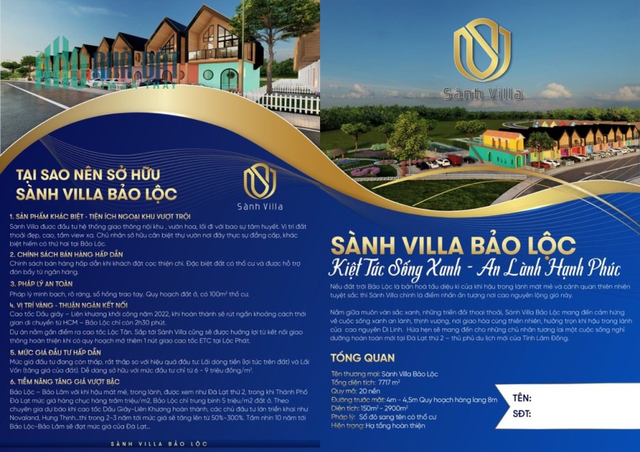 Đất vàng Nam Đà Lạt - Bảo Lộc, Lâm Đồng, Dự án sành villa B