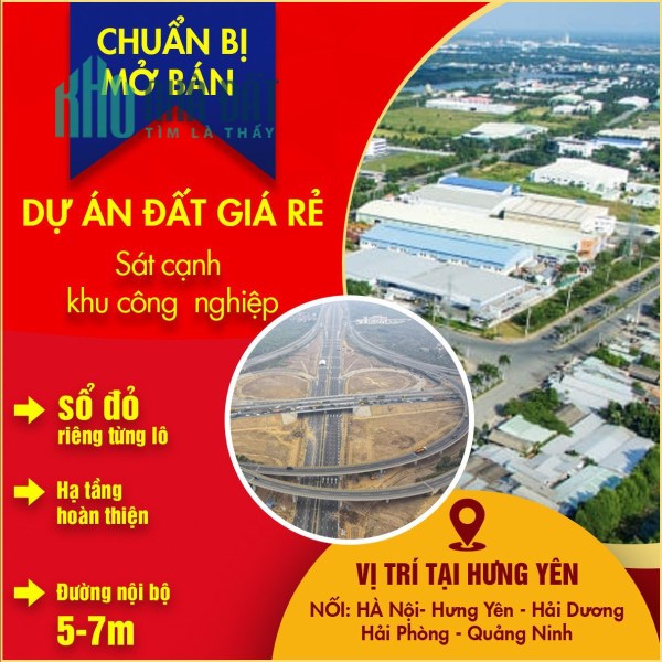 ĐẤT NỀN DỰ ÁN GIÁ RẺ GIÁP NÚT GIAO CAO TỐC HÀ NỘI HẢI PHÒNG.