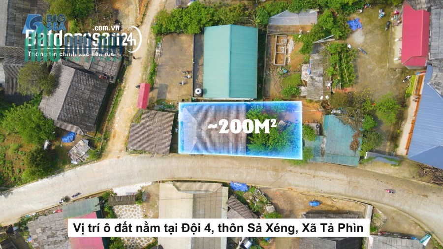 Tả Phìn - SAPA sóng mở đường lô đất mặt đường trục chính 1400 m