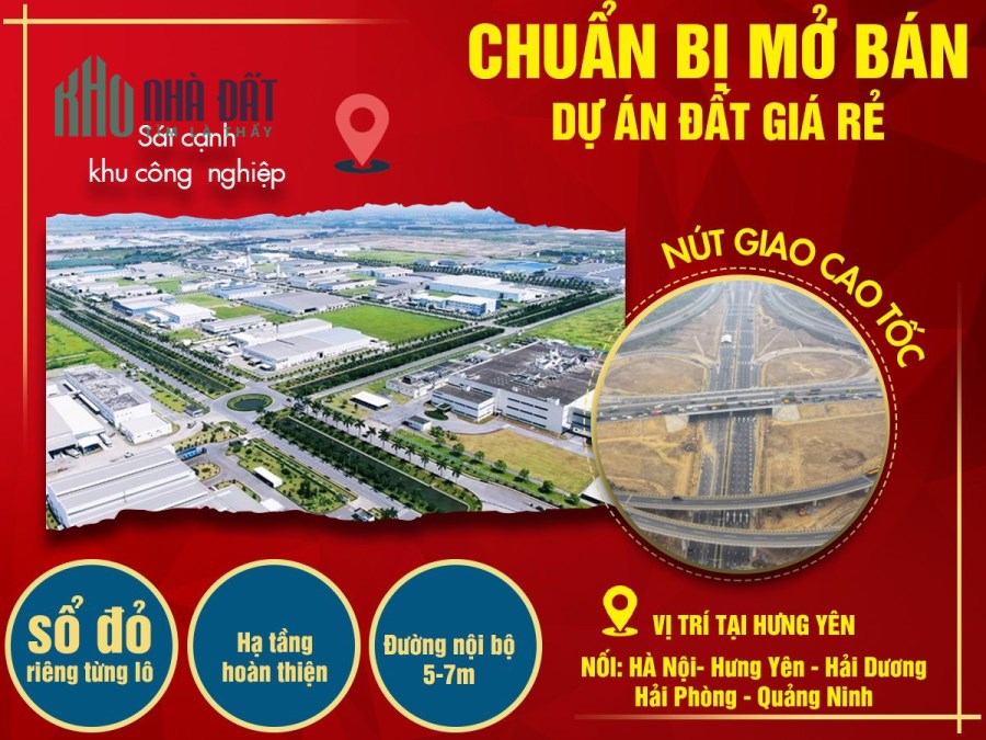 SIÊU TIỀM NĂNG ĐẤT GẦN NÚT GIAO CAO TỐC HÀ NỘI HẢI PHÒNG