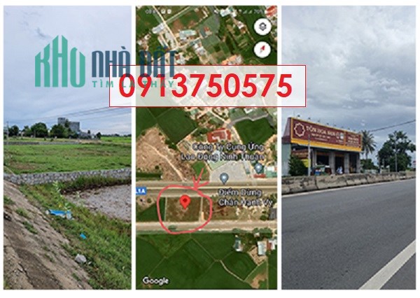 Chính chủ bán lô đất VIP mặt tiền QL1A cách TP.Phan Rang Tháp Chàm 2km giá chỉ 5tr/m2; 0913750575