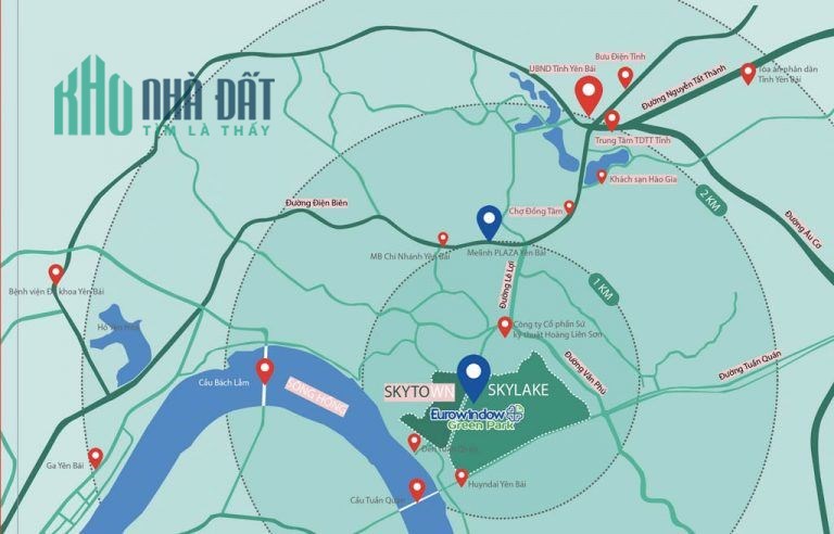 KHU ĐÔ THỊ KIỂU MẪU ĐÁNG SỐNG BẬC NHẤT TẠI TP YÊN BÁI. DỰ ÁN EUROWINDOUW GREEN PARK.
