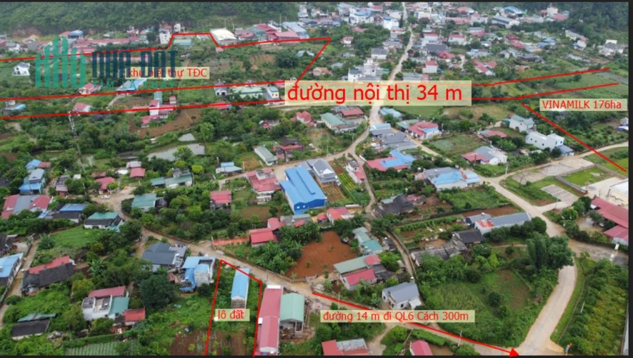 Đất Nền Mộc Châu Đón Sóng Lên Thị Xã. Bán Mảnh 1300m Khu Vực Bó Bun Giá Rẻ.