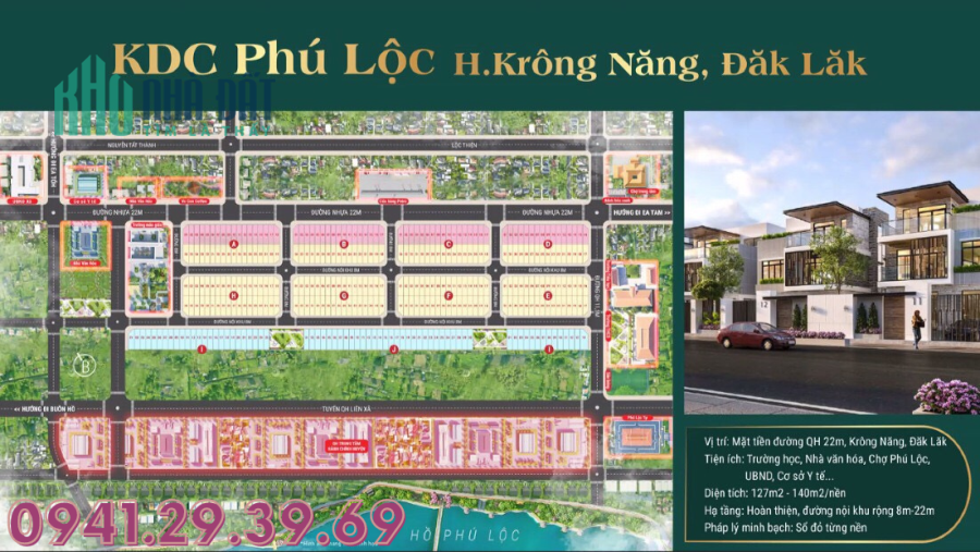 🔥KDC PHÚ LỘC - Đất nền Sổ đ.ỏ Phía Đông Buôn Ma Thuột