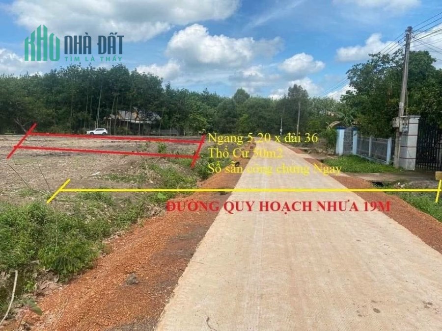 Đất thổ cư khu dân cư mới TT huyện Đồng Phú, gần đảo yến Sơn Hà. LH: 0936385703