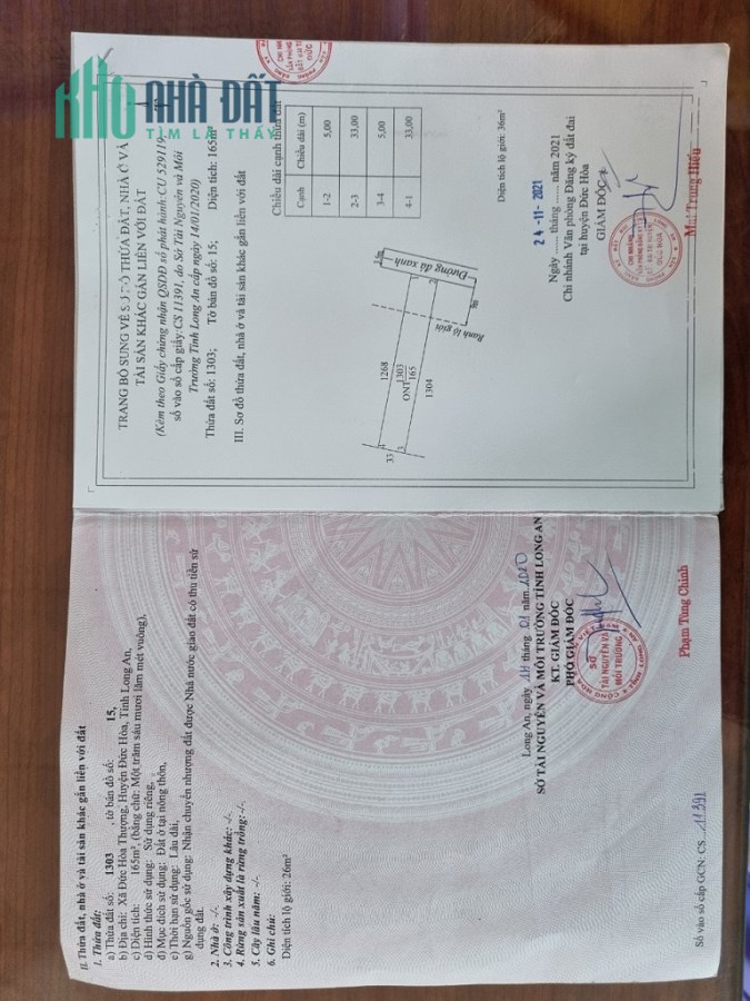 Bán nhanh lô đất chính chủ tại xã Đức Hòa Thượng, Đức Hòa, Long An