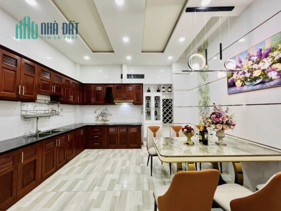 Nhà HXH Phan Huy Ích, 64m2 4Tầng, Tặng nội thất như hình, 6.85 Tỷ TL