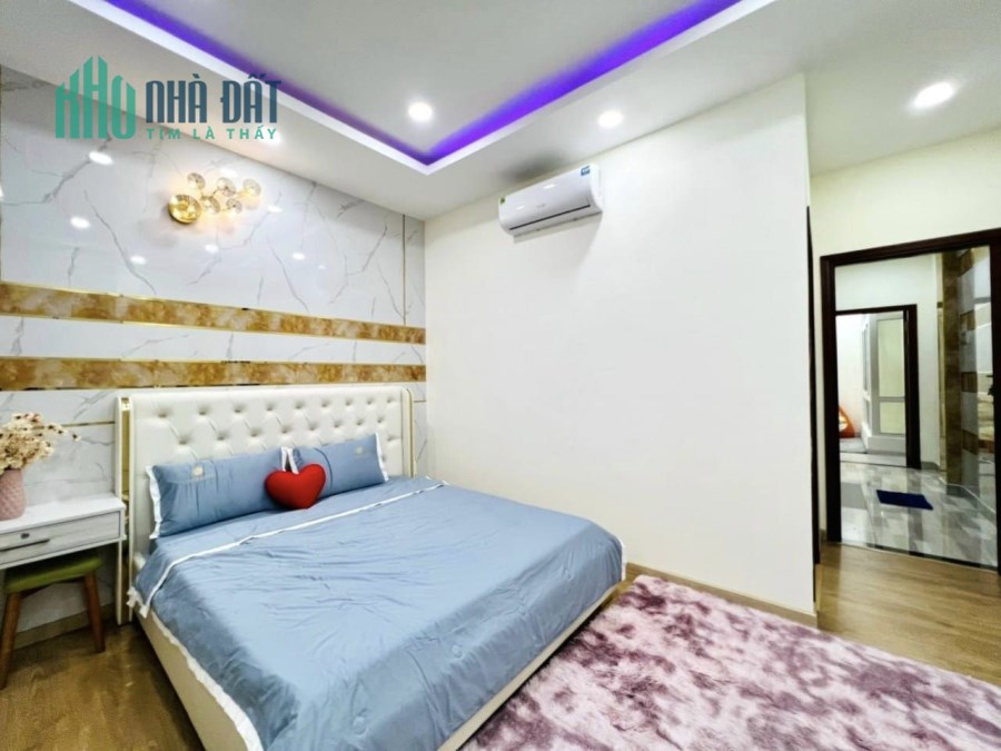 Nhà HXH Phan Huy Ích, 64m2 4Tầng, Tặng nội thất như hình, 6.85 Tỷ TL