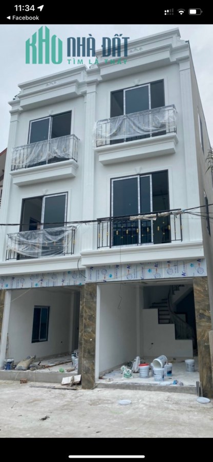 Bán nhà 3 tầng 52m mới xây tại Vân Nội ô tô đỗ cửa ngõ thông