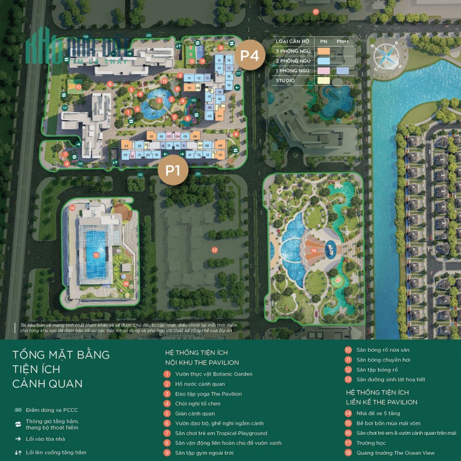 Chỉ từ 1.x tỷ có ngay căn hộ studio hơn 30m2 tại The Pavilion Vinhomes Ocean Park 1