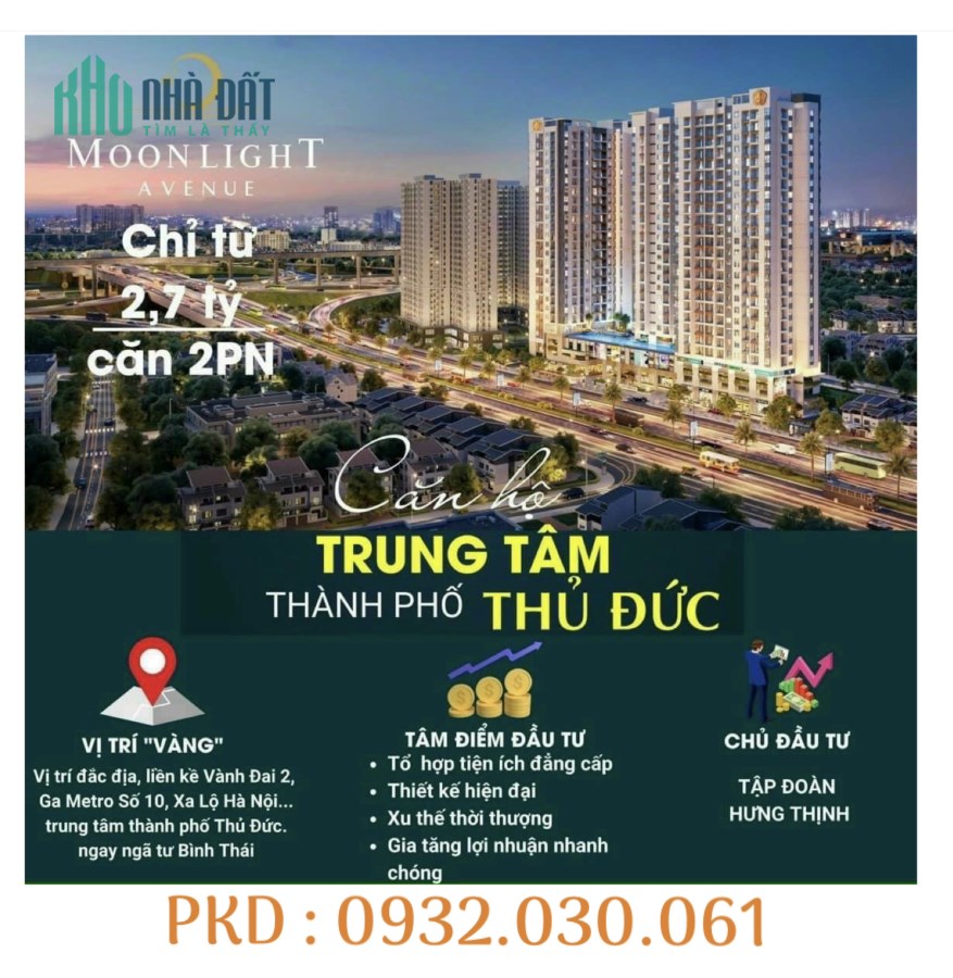 Moonlight Avenue Thủ Đức CK khủng giảm đến 50% ngay ngã tư bình thái 0932030061