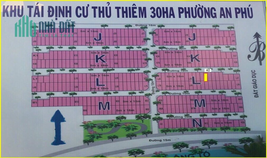 Bán gấp lô đất Đường B6 - KDC Nam Rạch Chiếc, P.An Phú - TP. Thủ Đức