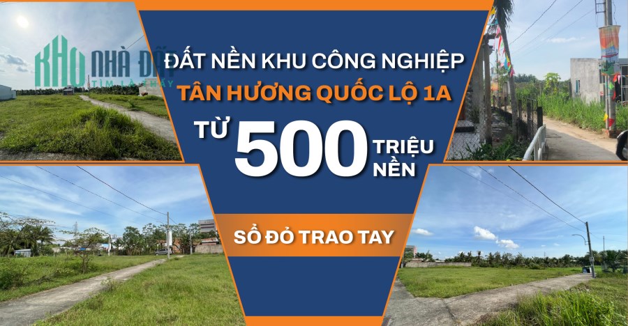 BÁN LÔ KHU DÂN CƯ TÂN HƯƠNG 
(Kế Chợ Tân Hương)