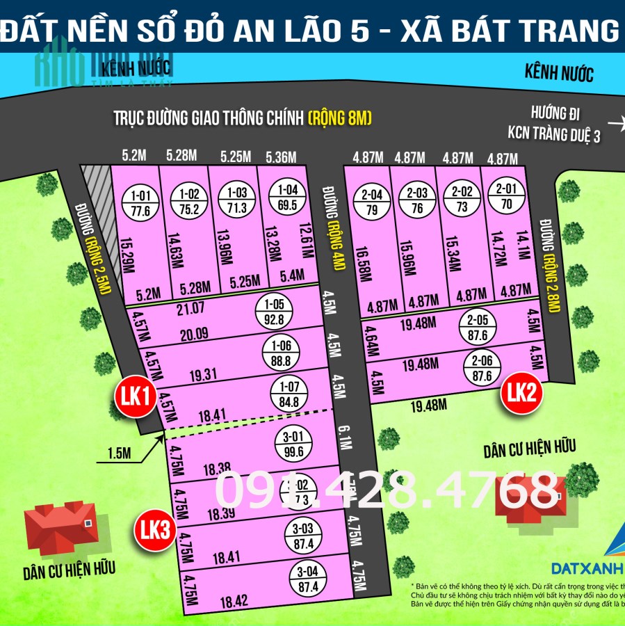 Bán 10 lô đất nền Bát Trang An Lão sổ đỏ chói lọi