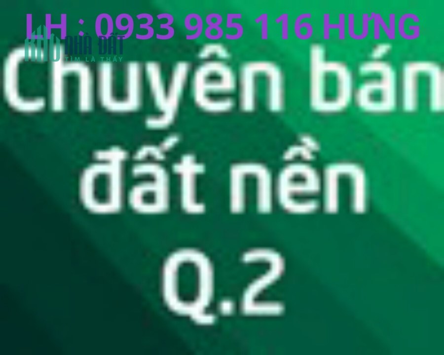 cần bán Lô đất quá đẹp mặt hẻm 48 Xuân Thủy _ phường Thảo Điền _ Quận 2 _ TP HCM.
- DT: 773,9 m2