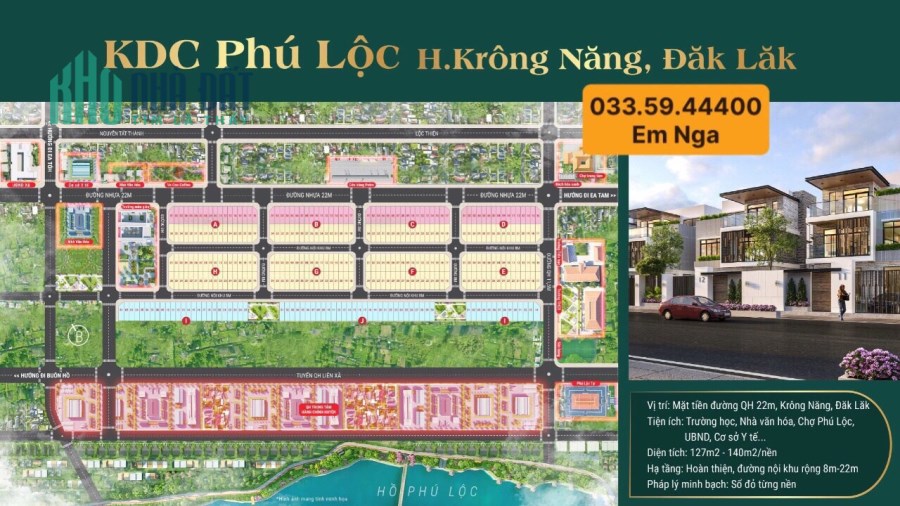 Còn 3 lô đất nền sổ đỏ cách uỷ ban Phú Lộc Đăk Lăk 300m giá ngoại giao chỉ 899tr/nền