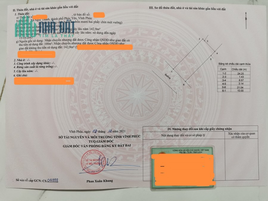 Bán đất cạnh nhà văn hóa Sơn Đồng – Ngọc Thanh MT 10m 9.5tr/m