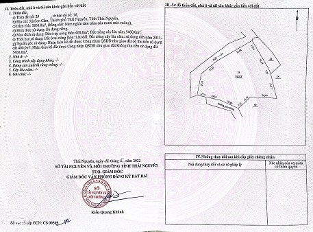 CHÍNH CHỦ BỐ MẸ EM CẦN BÁN MẢNH ĐẤT TRANG TRẠI TẠI SƠN CẨM - THÁI NGUYÊN